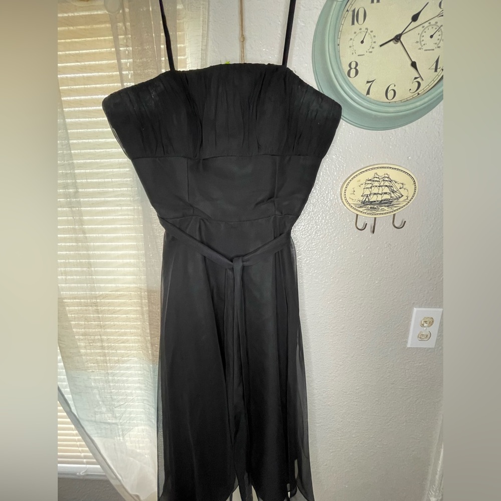 Mari Lee strapless bridesmaid dress